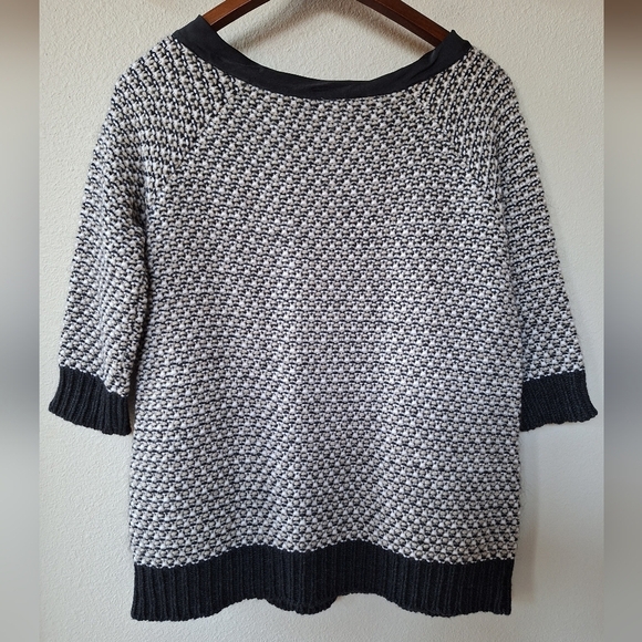 Baroni Made in Italy Womens Wool Blend 3/4 Length Sleeve Knit Sweater Size M - Picture 7 of 7